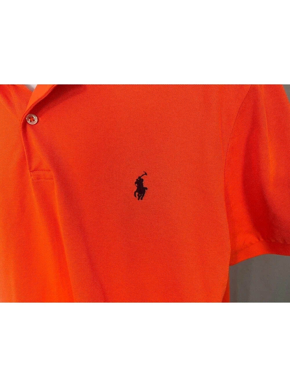 Polo Ralph Lauren RLX Men's Bright Orange Performance Golf Polo XL EUC